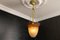 Antique French Art Nouveau Pendant Light with Glass by Muller Frères Luneville 9