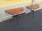 Console Tables in Embossed Iron with Demi-Lune Red Verona Marble Tops, 1980s, Set of 2 7