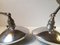 Vintage French Industrial Wall Lamps, 1950, Set of 2, Image 4