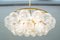 Brass & Crystal Glass Snow Balls Chandelier from Doria, 1970s, Image 5