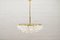 Brass & Crystal Glass Snow Balls Chandelier from Doria, 1970s 1