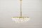 Brass & Crystal Glass Snow Balls Chandelier from Doria, 1970s, Image 1