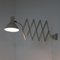 110 Industrial Scissor Lamp in Off White by H. Busquet for Hala, 1960s, Image 9