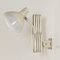 110 Industrial Scissor Lamp in Off White by H. Busquet for Hala, 1960s 7