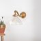 Antique Glass Wall Light from Holophane, 1950s, Image 2