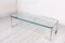 Large Flat Steel and Glass Coffee Table, 1960s, Image 2