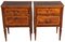 Petites Tables de Chevet Louis XVI Antiques en Noyer, 1780 1
