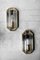 Geometric Mid-Century Modern Sconces in Brass, 1970s, Set of 2 1