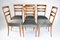 Italian Velvet Dining Chairs, 1950s, Set of 6 3