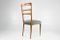 Italian Velvet Dining Chairs, 1950s, Set of 6 7
