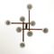 Mid-Century Italian 8 Lights & Wood Chandelier, Image 5