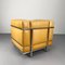 Set of LC2 Armchairs in Cognac-Colored Leather by Le Corbusier for Cassina, 1990s 4