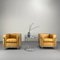 Set of LC2 Armchairs in Cognac-Colored Leather by Le Corbusier for Cassina, 1990s 3