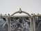 Cornice Art Nouveau placcata in nichel per 5 foto, Immagine 13