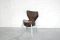 3107 Brown Chairs by Arne Jacobsen for Fritz Hansen, 1976, Set of 4, Image 2