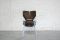 Chaises 3107 Marrons par Arne Jacobsen pour Fritz Hansen, 1976, Set de 4 3