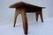 Table Basse Tronc d'Arbre Mid-Century en Noyer 13