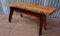 Table Basse Tronc d'Arbre Mid-Century en Noyer 5