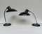 Black & Chrome Table Lamps from Kaiser Leuchten, 1950s, Set of 2 4