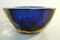 Deep Blue and Amber Faceted Sommerso Bowl by Alessandro Mandruzzato, 1960s 7