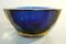 Deep Blue and Amber Faceted Sommerso Bowl by Alessandro Mandruzzato, 1960s, Image 7