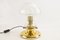 Glass & Brass Table Lamp from Baum Leuchten, 1960s, Image 1