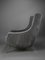 Mid-Century Grey Velvet Lounge Chair attributed to Isa Bergamo, Italy, 1950s, Image 4