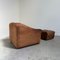 DS47 Armchair with Stool in Leather from de Sede, 1970s, Set of 2 3