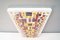 Large Colorful Concrete & Stained Glass Lounge Wall Lamp, 1960s 10