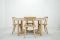 Mid-Century Arts & Crafts Oak Dining Table and 4 Chairs, Image 5