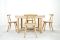 Mid-Century Arts & Crafts Oak Dining Table and 4 Chairs 2