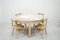 Mid-Century Arts & Crafts Oak Dining Table and 4 Chairs, Image 6