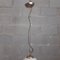 Lampe à Suspension Swirl en Verre de Murano et Laiton Blanc avec Socle en Forme de Cloche, 1970s 9