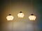 Lampes à Suspension Art Déco en Opaline Marbrée, 1920s, Set de 3 2