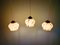 Lampes à Suspension Art Déco en Opaline Marbrée, 1920s, Set de 3 6