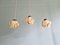 Lampes à Suspension Art Déco en Opaline Marbrée, 1920s, Set de 3 7