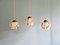 Lampes à Suspension Art Déco en Opaline Marbrée, 1920s, Set de 3 13