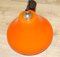 Lampe à Suspension Vintage en Verre Orange de Peill & Putzler 8