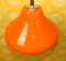 Lampe à Suspension Vintage en Verre Orange de Peill & Putzler 4