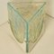 Grand Lampadaire en Forme de Cube en Verre Bleu de Leucos, 1970 13