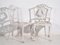 Vintage White Garden Table and Chairs, 1950, Set of 5, Image 5