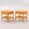 Bamboo and Wood Nightstands from Dux Sweden, 1960, Set of 2, Image 1