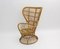 Italian Wicker Chair by Lio Carminati, 1940s, Image 1