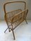 Wicker Magazine Rack, 1960s, Image 1