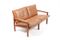 Vintage Brown Leather Capella Sofa by Illum Wikkelso for N. Eilersen, Image 3