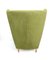 Fauteuils Vert Olive, 1950s, Set de 2 5