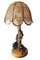 Black Forest Rustic Bear Family Table Lamp with Wicker Shade, 1950s 5
