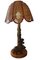 Black Forest Rustic Bear Family Table Lamp with Wicker Shade, 1950s 3