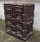 Antique Hand Carved Tramp Art Chest of Drawers, 1903 4