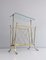 Mid-Century Brass and Glass Magazine Rack 1